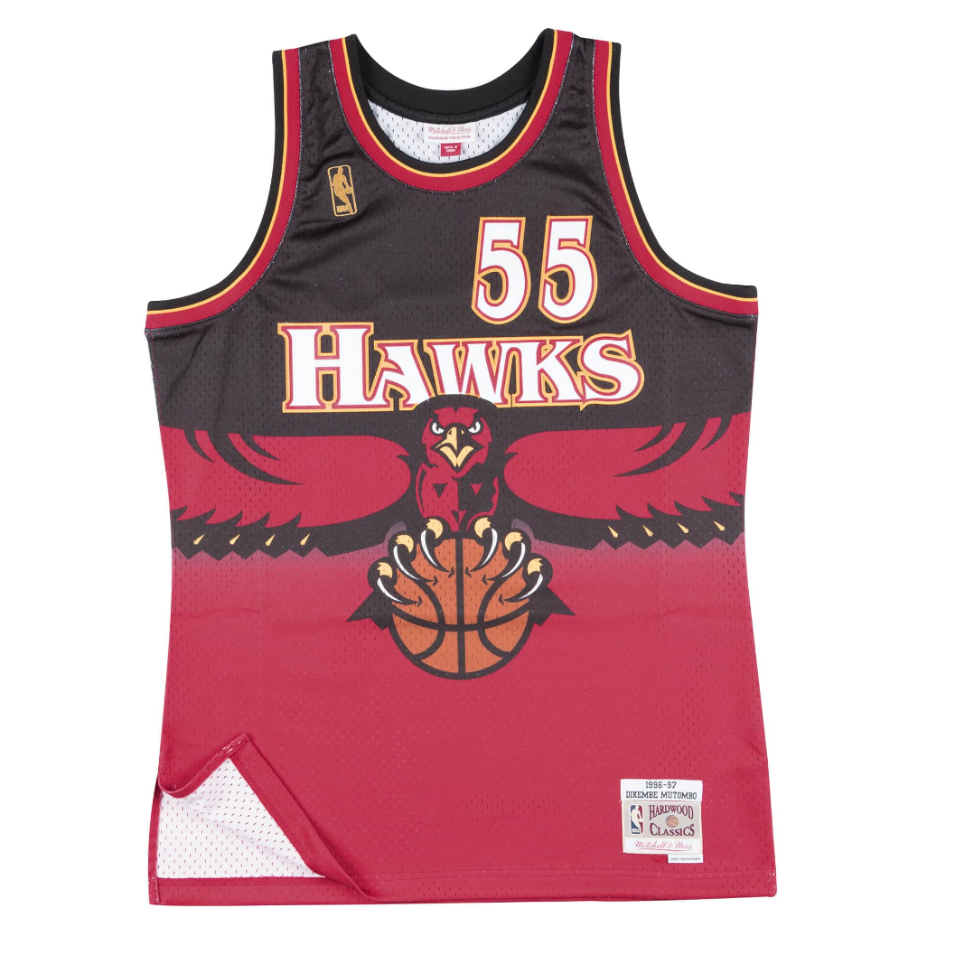 M&N Atlanta Hawks Dikembe Mutombo Swingman Jersey (1996-97/Alt)